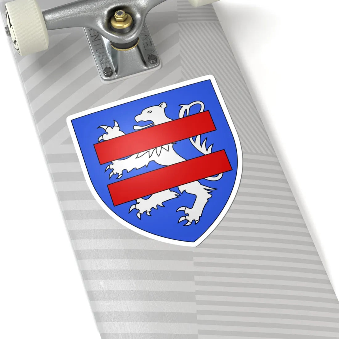 Blason famille fr Achard (France) (Coat of Arms) STICKER Vinyl Kiss-Cut Decal - The Sticker Space