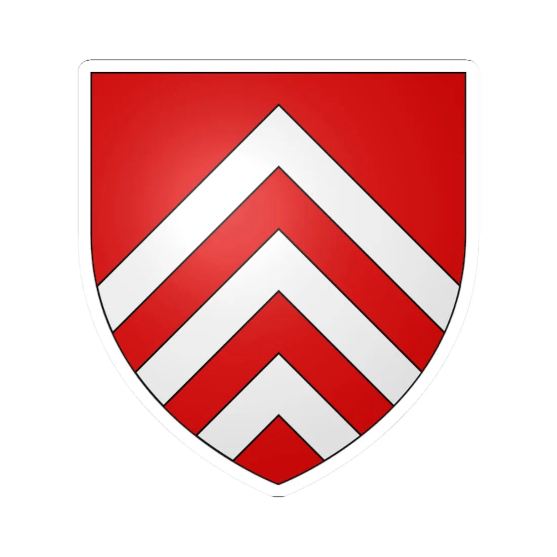 Blason famille fr ACHY (France) (Coat of Arms) STICKER Vinyl Kiss-Cut Decal 2 Inch White - The Sticker Space