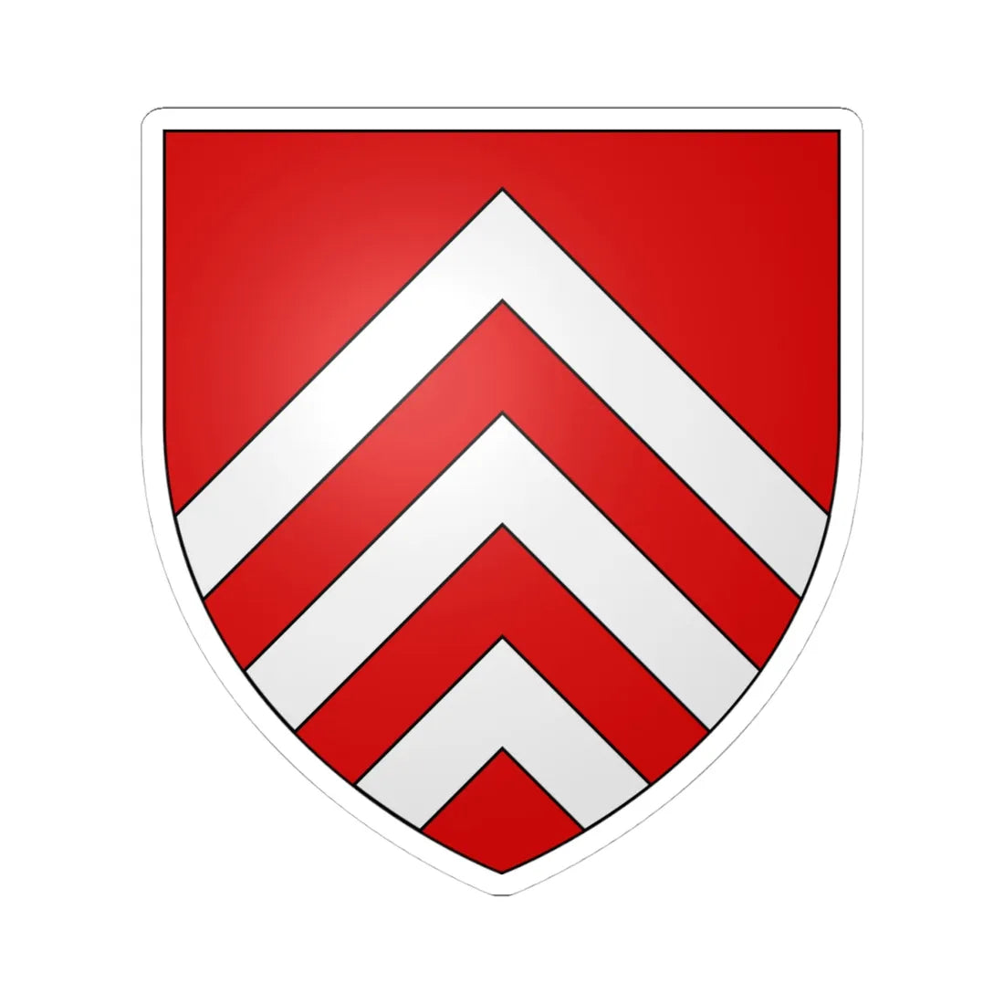 Blason famille fr ACHY (France) (Coat of Arms) STICKER Vinyl Kiss-Cut Decal 4 Inch White - The Sticker Space