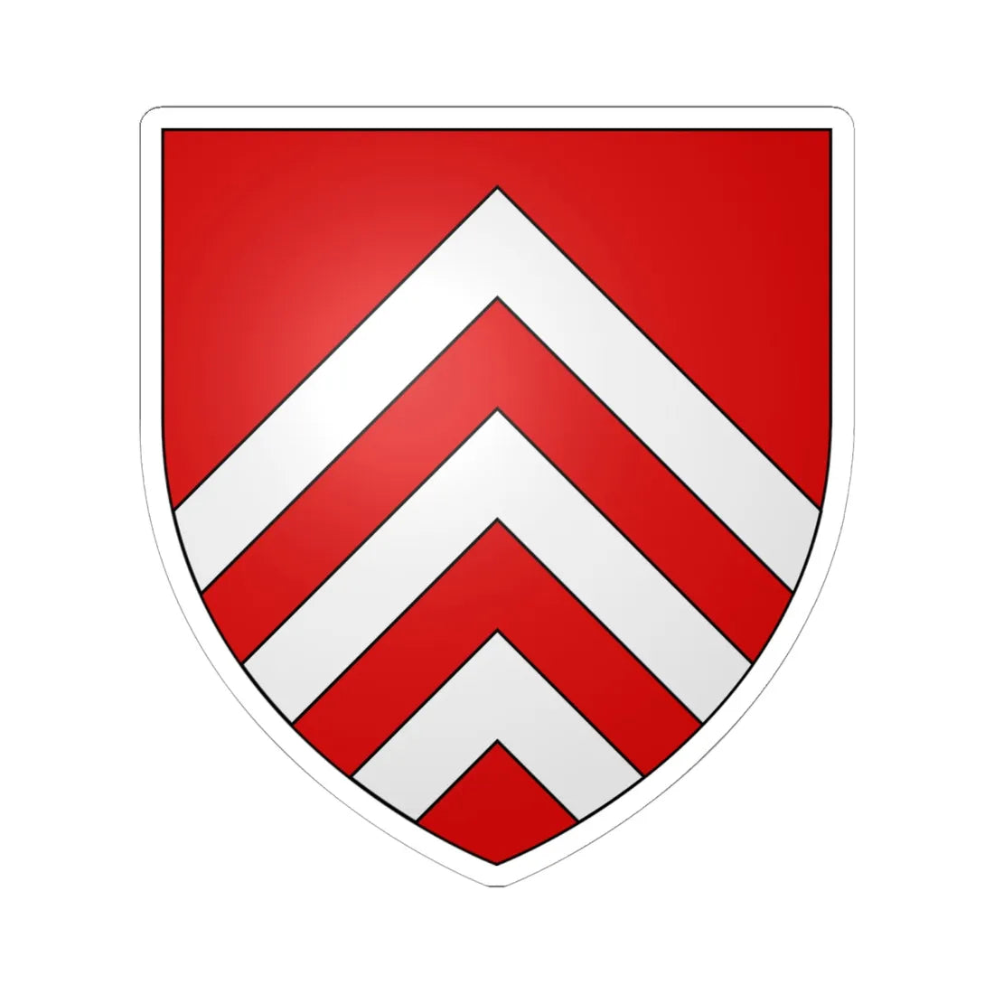 Blason famille fr ACHY (France) (Coat of Arms) STICKER Vinyl Kiss-Cut Decal 6 Inch White - The Sticker Space