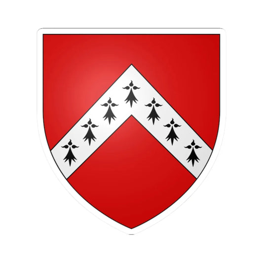 Blason famille fr ACHYER (France) (Coat of Arms) STICKER Vinyl Kiss-Cut Decal 2 Inch White - The Sticker Space