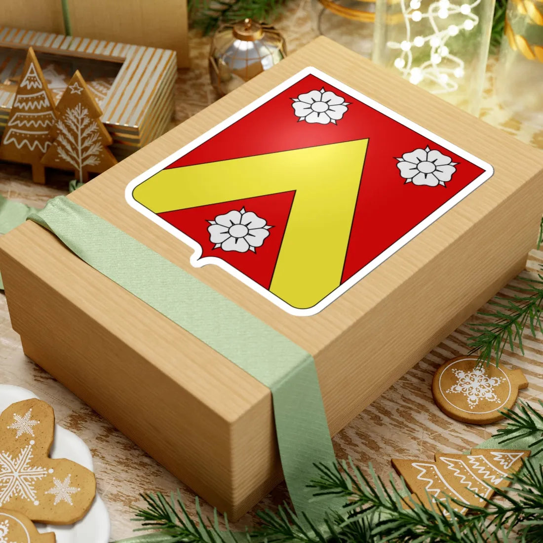 Blason famille fr Adam dOrville (France) (Coat of Arms) STICKER Vinyl Kiss-Cut Decal - The Sticker Space