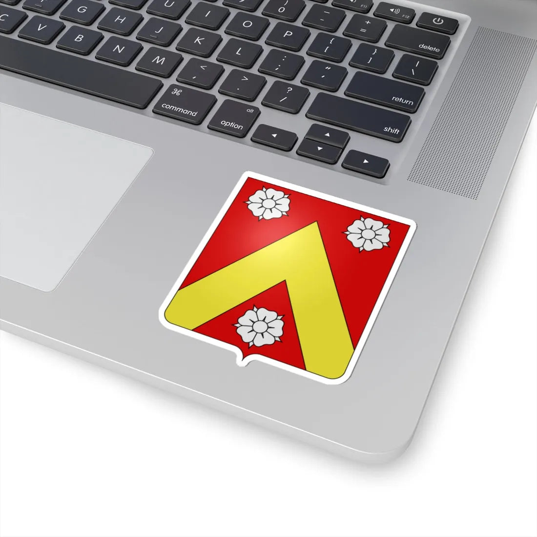 Blason famille fr Adam dOrville (France) (Coat of Arms) STICKER Vinyl Kiss-Cut Decal - The Sticker Space