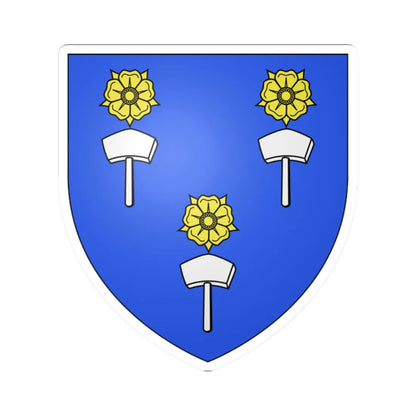 Blason famille fr Adam (France) (Coat of Arms) STICKER Vinyl Kiss-Cut Decal 2 Inch White - The Sticker Space