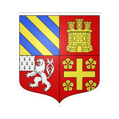 Blason famille fr Adhémar de Grignan 2 (France) (Coat of Arms) STICKER Vinyl Kiss-Cut Decal 3 Inch White - The Sticker Space