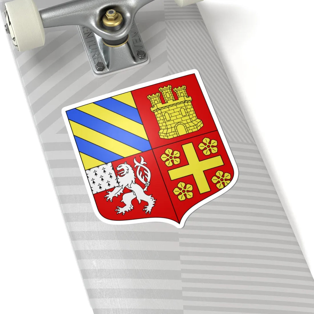 Blason famille fr Adhémar de Grignan 2 (France) (Coat of Arms) STICKER Vinyl Kiss-Cut Decal - The Sticker Space