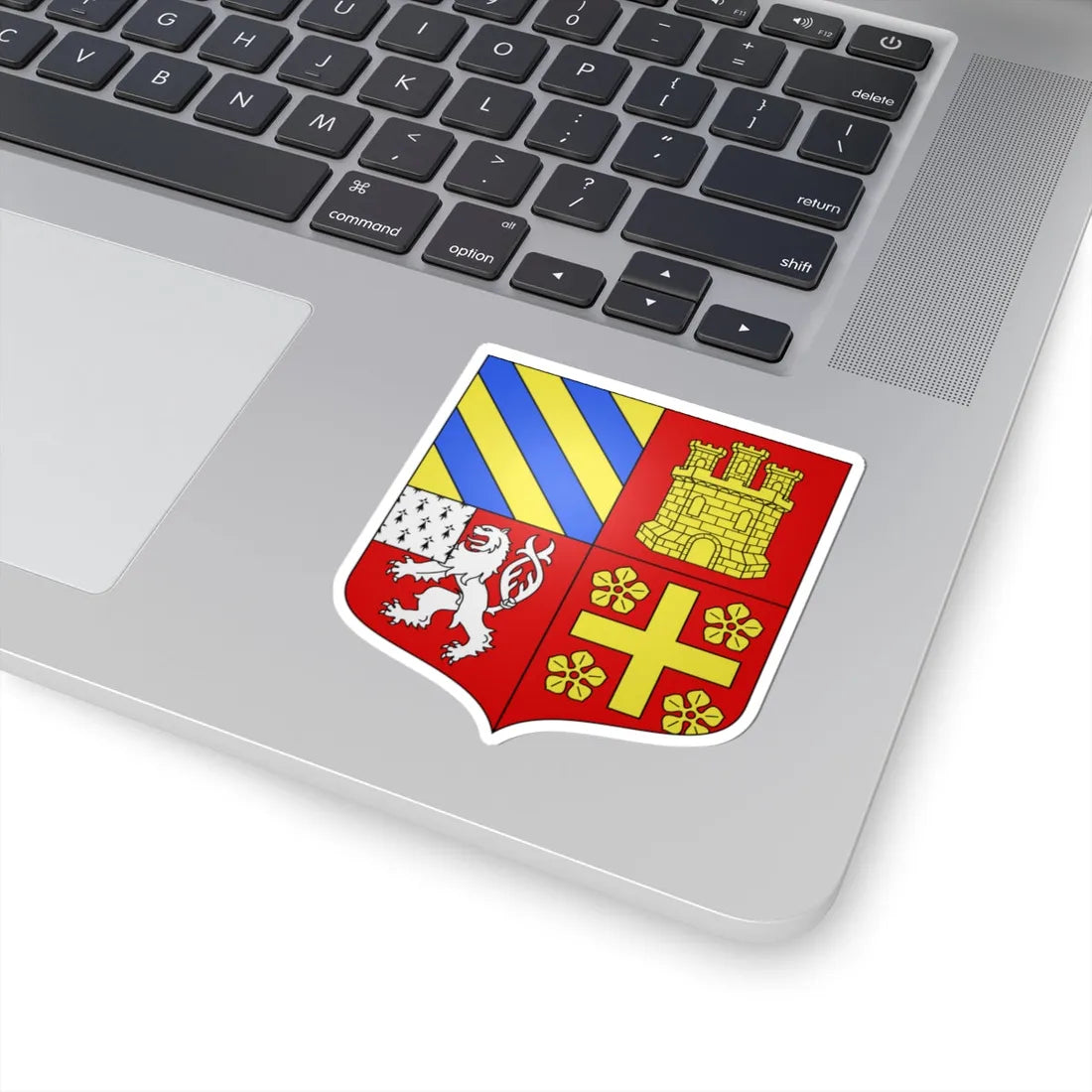 Blason famille fr Adhémar de Grignan 2 (France) (Coat of Arms) STICKER Vinyl Kiss-Cut Decal - The Sticker Space