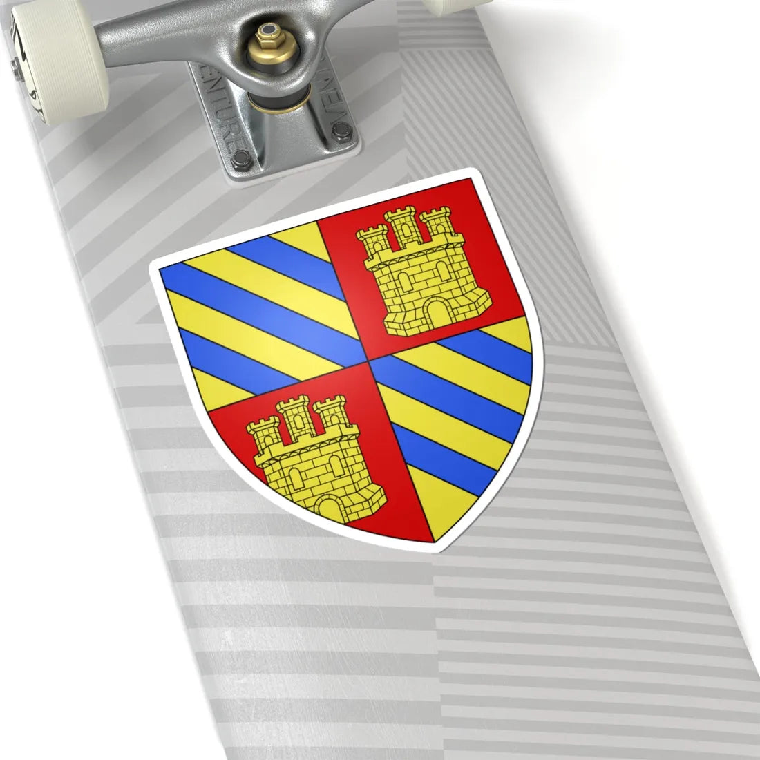 Blason famille fr Adhémar de Grignan (France) (Coat of Arms) STICKER Vinyl Kiss-Cut Decal - The Sticker Space