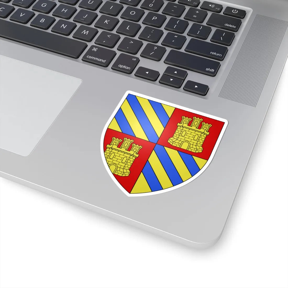 Blason famille fr Adhémar de Grignan (France) (Coat of Arms) STICKER Vinyl Kiss-Cut Decal - The Sticker Space