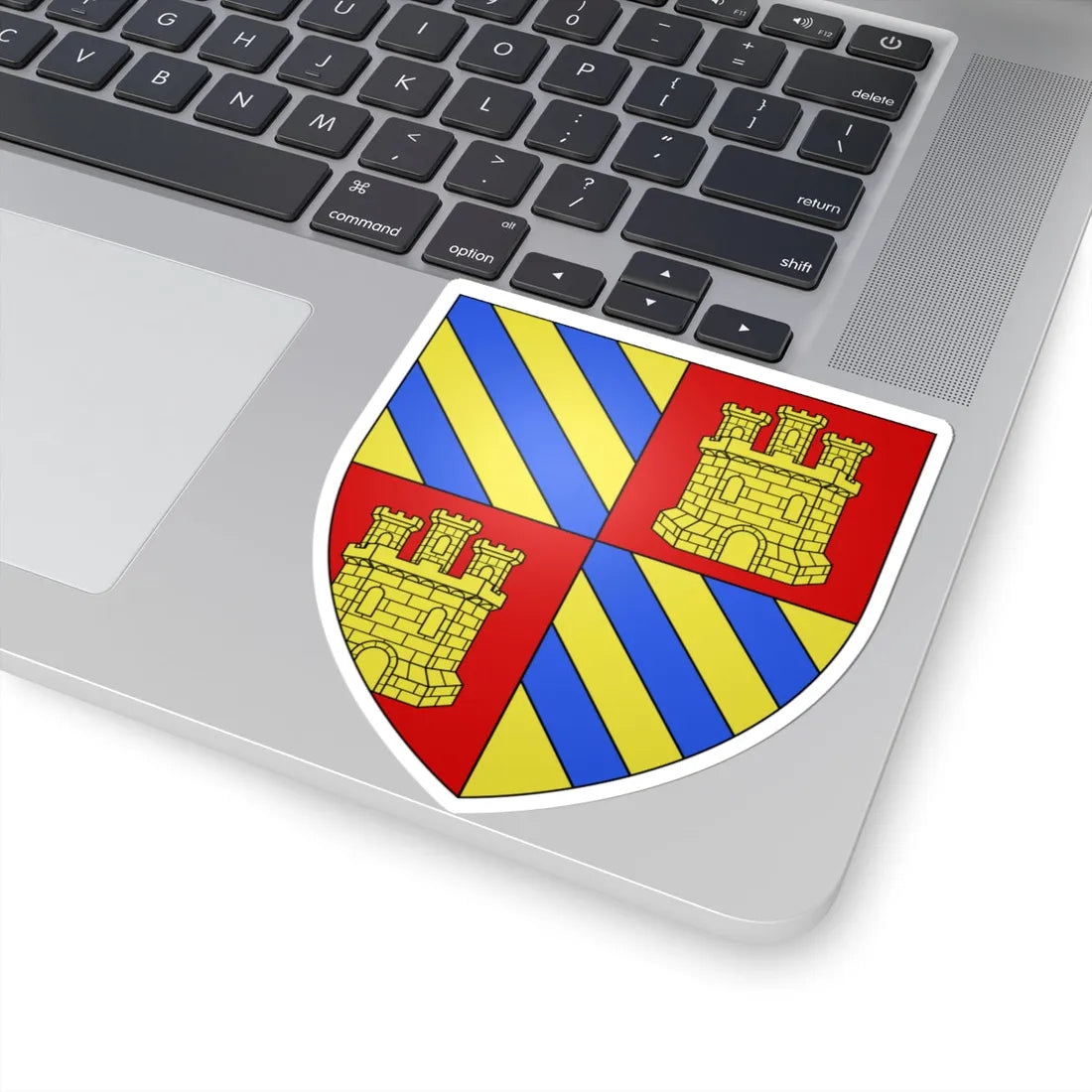 Blason famille fr Adhémar de Grignan (France) (Coat of Arms) STICKER Vinyl Kiss-Cut Decal - The Sticker Space