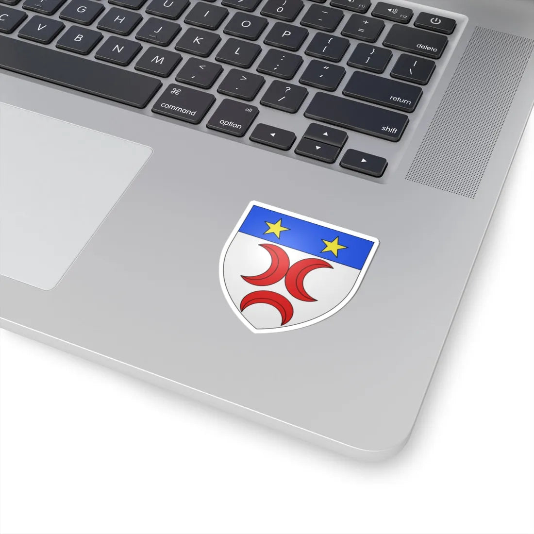 Blason famille fr AGERON (France) (Coat of Arms) STICKER Vinyl Kiss-Cut Decal - The Sticker Space