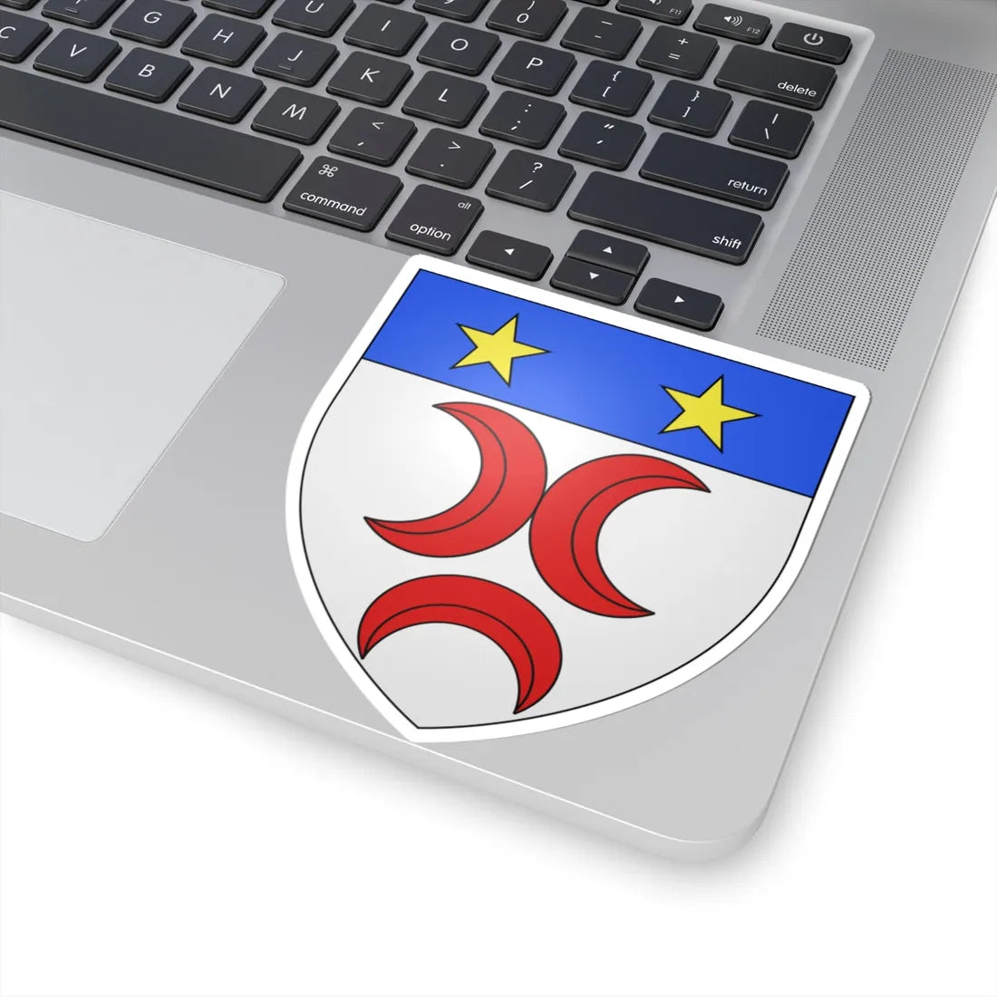 Blason famille fr AGERON (France) (Coat of Arms) STICKER Vinyl Kiss-Cut Decal - The Sticker Space