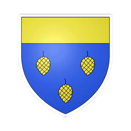 Blason famille fr Albignac (France) (Coat of Arms) STICKER Vinyl Kiss-Cut Decal 3 Inch White - The Sticker Space