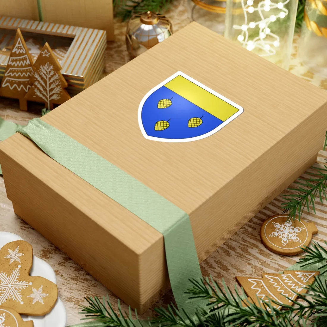 Blason famille fr Albignac (France) (Coat of Arms) STICKER Vinyl Kiss-Cut Decal - The Sticker Space