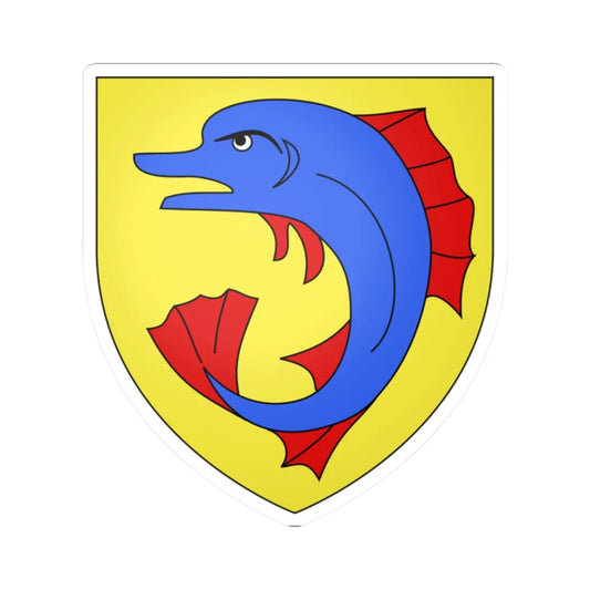 Blason famille fr Albon Dauphiné (France) (Coat of Arms) STICKER Vinyl Kiss-Cut Decal 2 Inch White - The Sticker Space