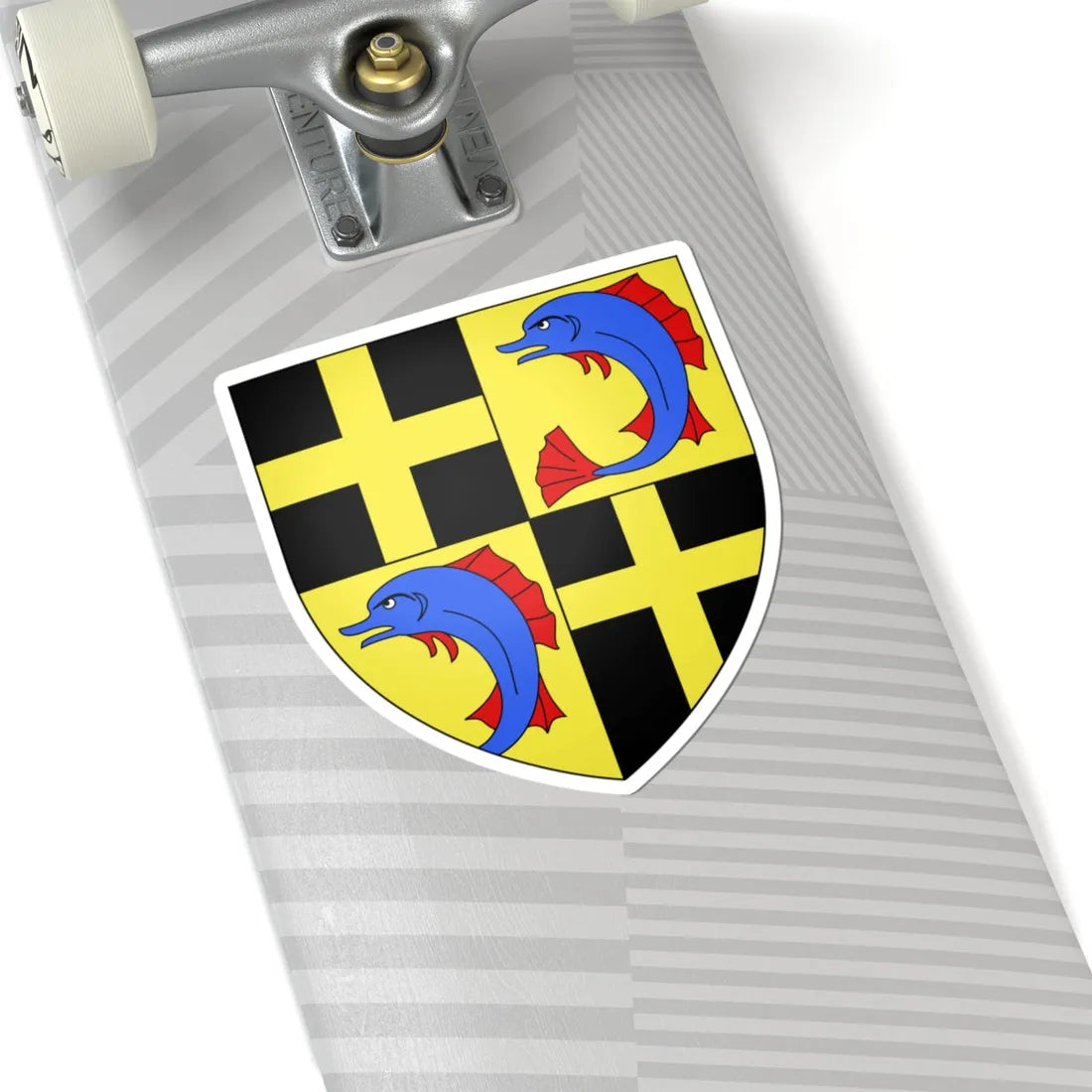 Blason famille fr Albon Restauration (France) (Coat of Arms) STICKER Vinyl Kiss-Cut Decal - The Sticker Space