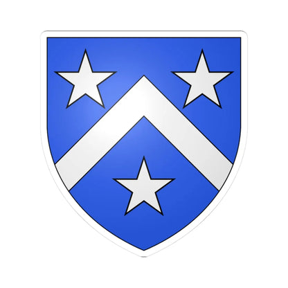 Blason famille fr Alixand Nivernais (France) (Coat of Arms) STICKER Vinyl Kiss-Cut Decal 3 Inch White - The Sticker Space