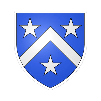 Blason famille fr Alixand Nivernais (France) (Coat of Arms) STICKER Vinyl Kiss-Cut Decal 6 Inch White - The Sticker Space