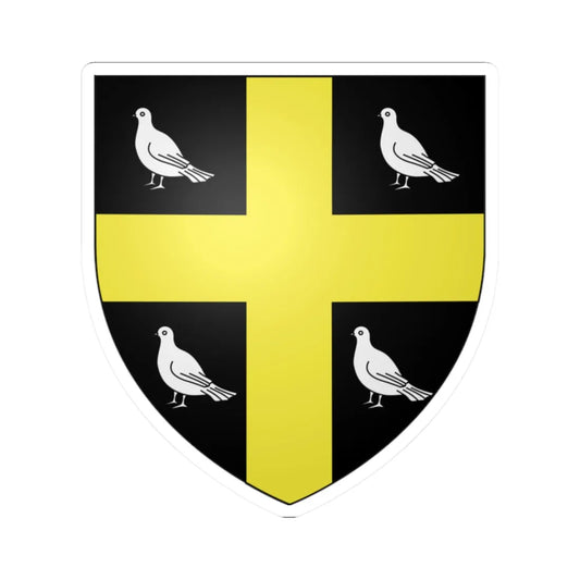 Blason famille fr ALLEGRET (France) (Coat of Arms) STICKER Vinyl Kiss-Cut Decal 2 Inch White - The Sticker Space