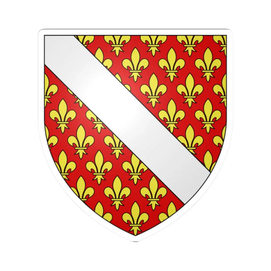 Blason famille fr Alleman (France) (Coat of Arms) STICKER Vinyl Kiss-Cut Decal 2 Inch White - The Sticker Space