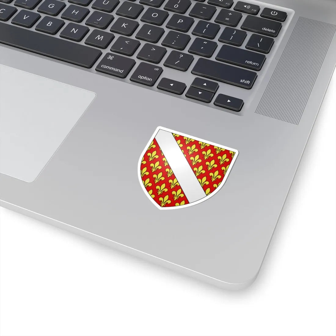 Blason famille fr Alleman (France) (Coat of Arms) STICKER Vinyl Kiss-Cut Decal - The Sticker Space