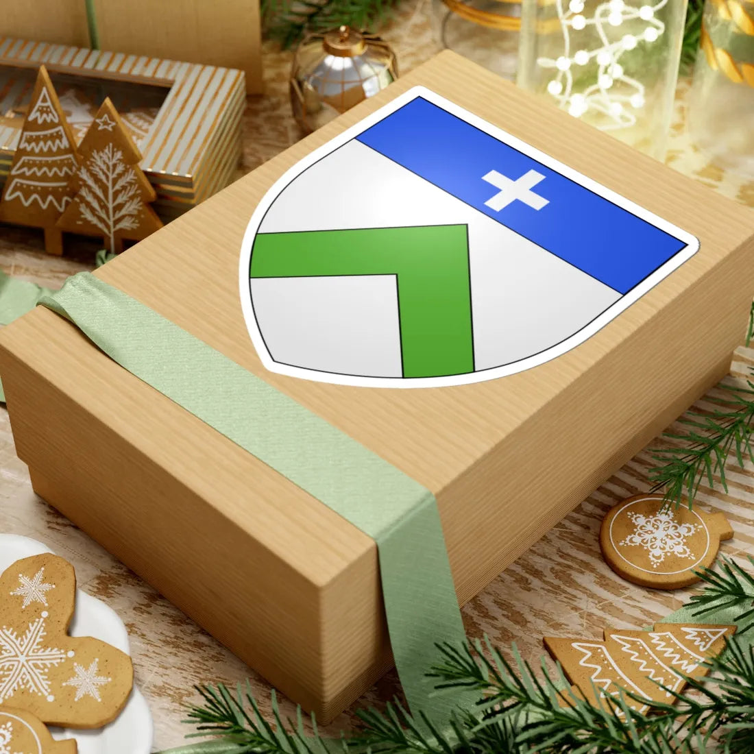 Blason famille fr ALLOIS (France) (Coat of Arms) STICKER Vinyl Kiss-Cut Decal - The Sticker Space