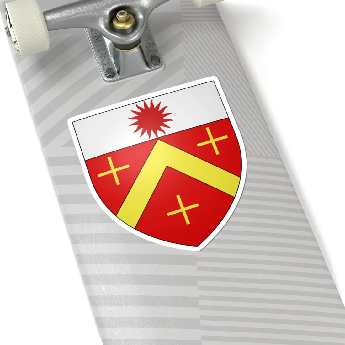 Blason famille fr ALRICS 2 (France) (Coat of Arms) STICKER Vinyl Kiss-Cut Decal - The Sticker Space