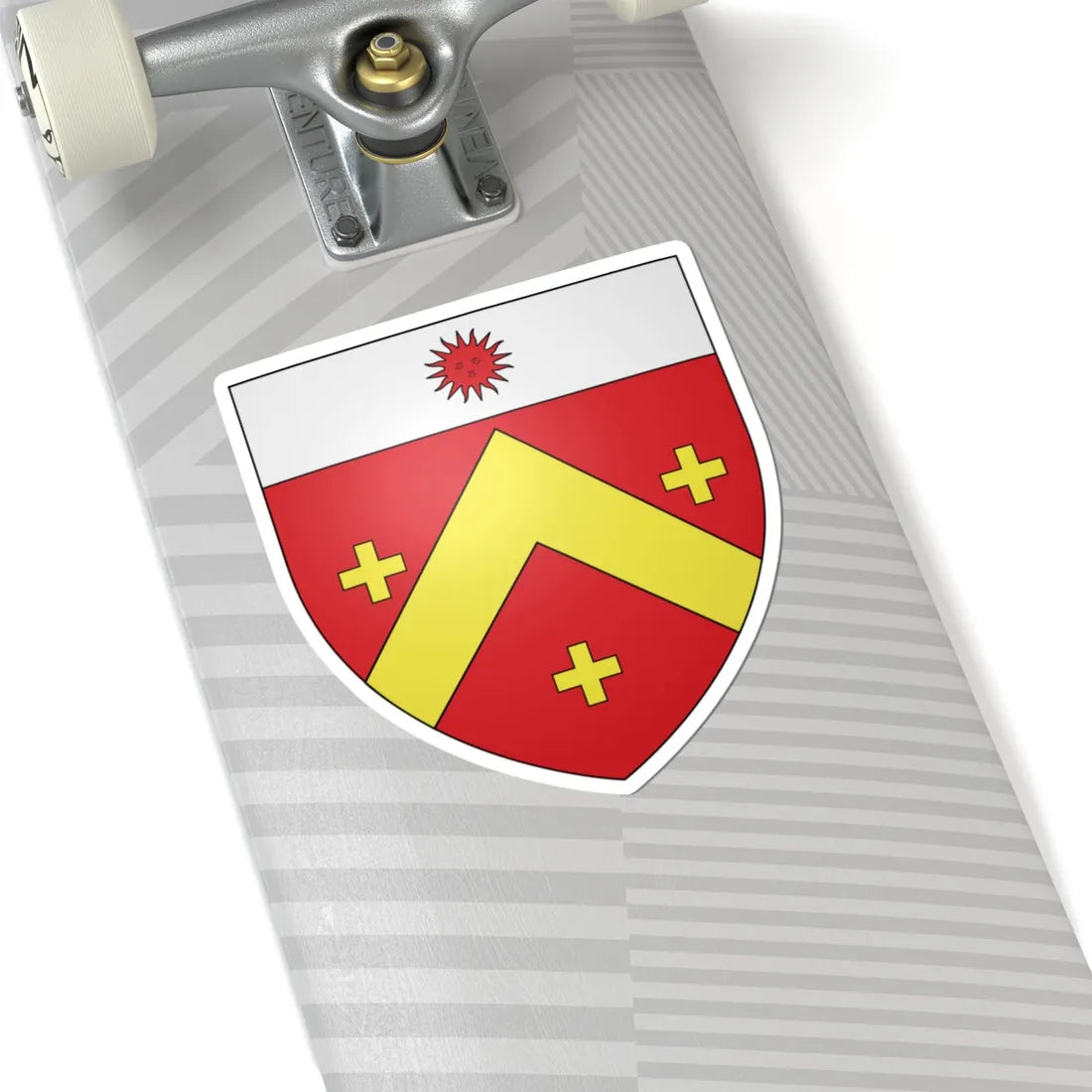 Blason famille fr ALRICS (France) (Coat of Arms) STICKER Vinyl Kiss-Cut Decal - The Sticker Space