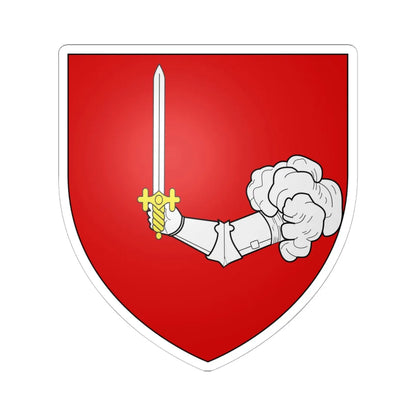 Blason famille fr AMAT (France) (Coat of Arms) STICKER Vinyl Kiss-Cut Decal 6 Inch White - The Sticker Space