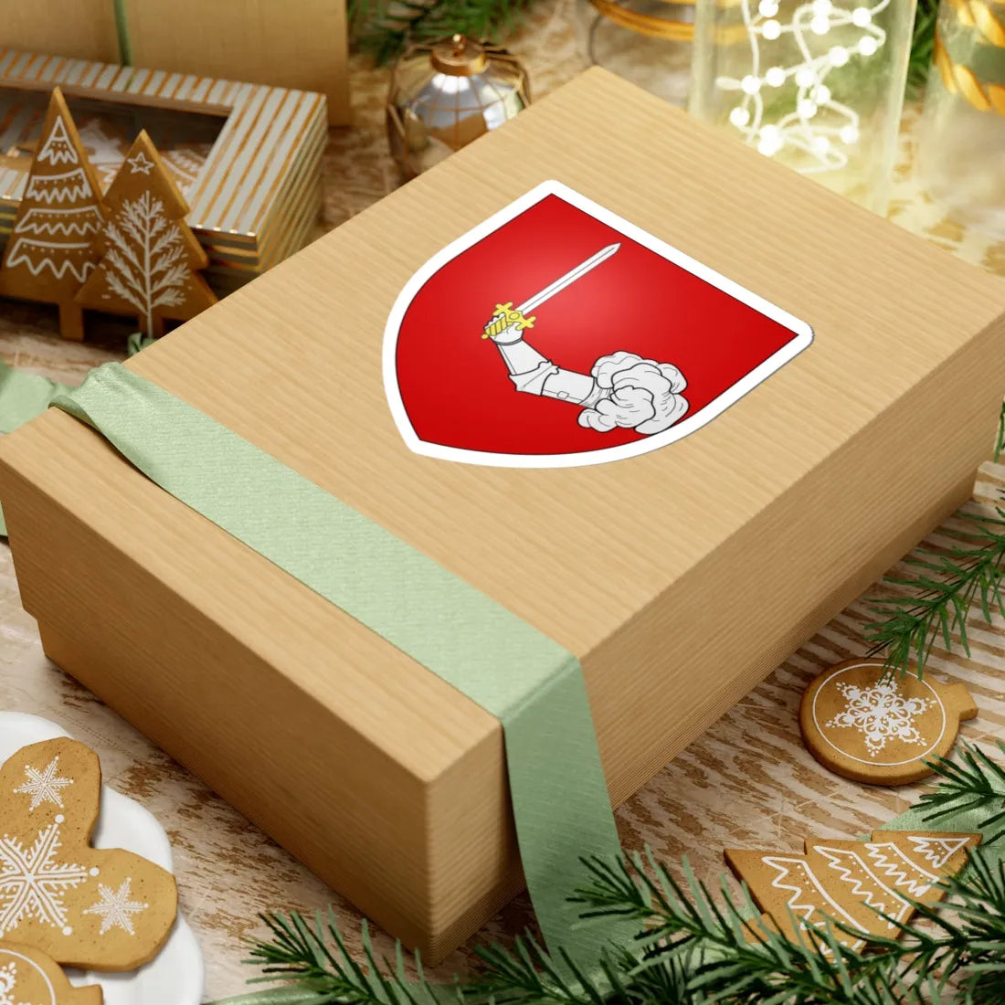 Blason famille fr AMAT (France) (Coat of Arms) STICKER Vinyl Kiss-Cut Decal - The Sticker Space