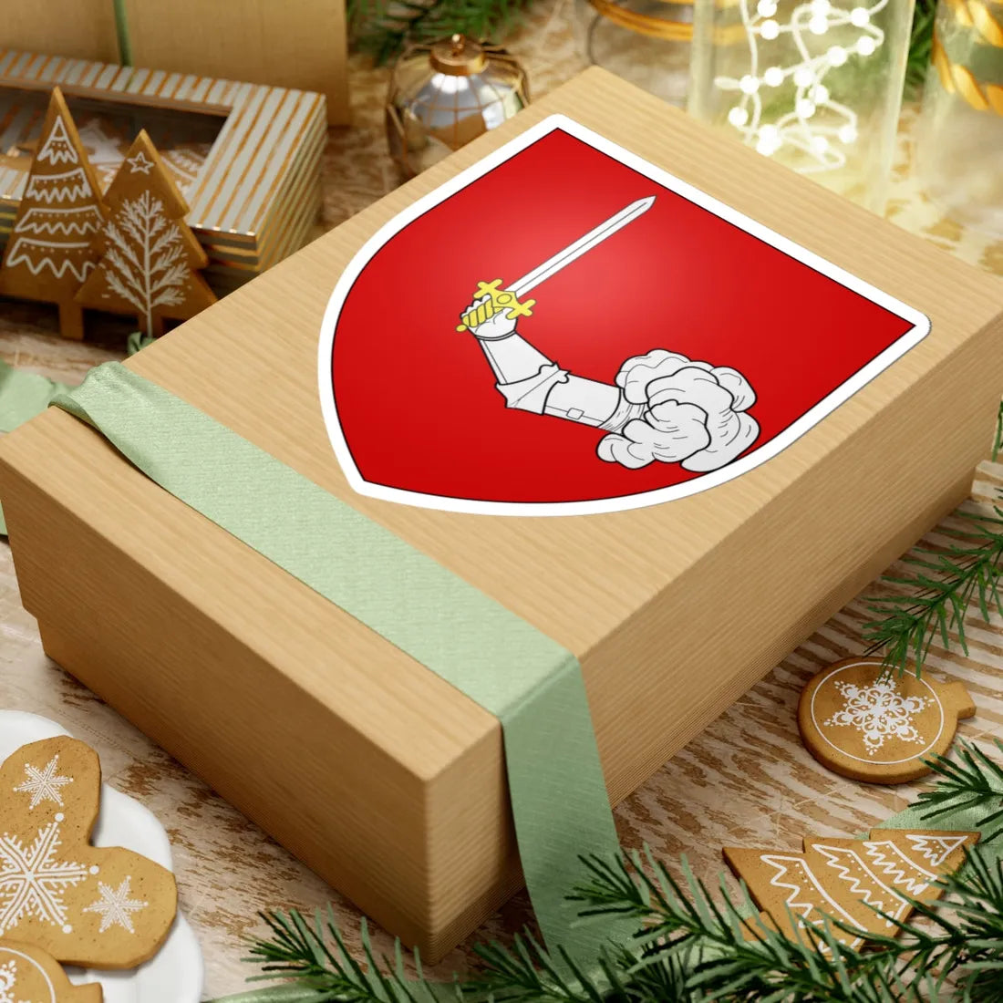 Blason famille fr AMAT (France) (Coat of Arms) STICKER Vinyl Kiss-Cut Decal - The Sticker Space