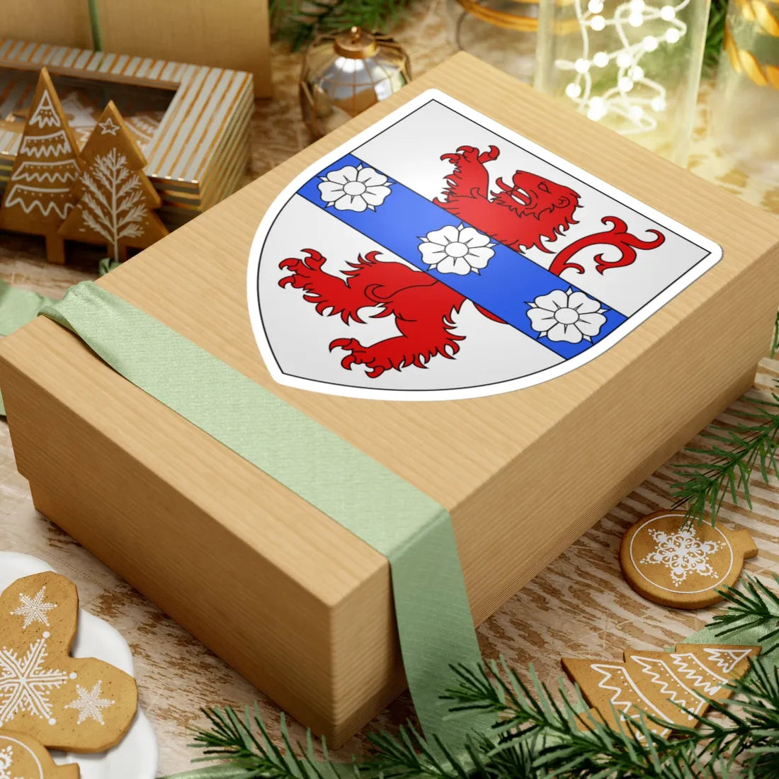 Blason famille fr AMBLARD (France) (Coat of Arms) STICKER Vinyl Kiss-Cut Decal - The Sticker Space