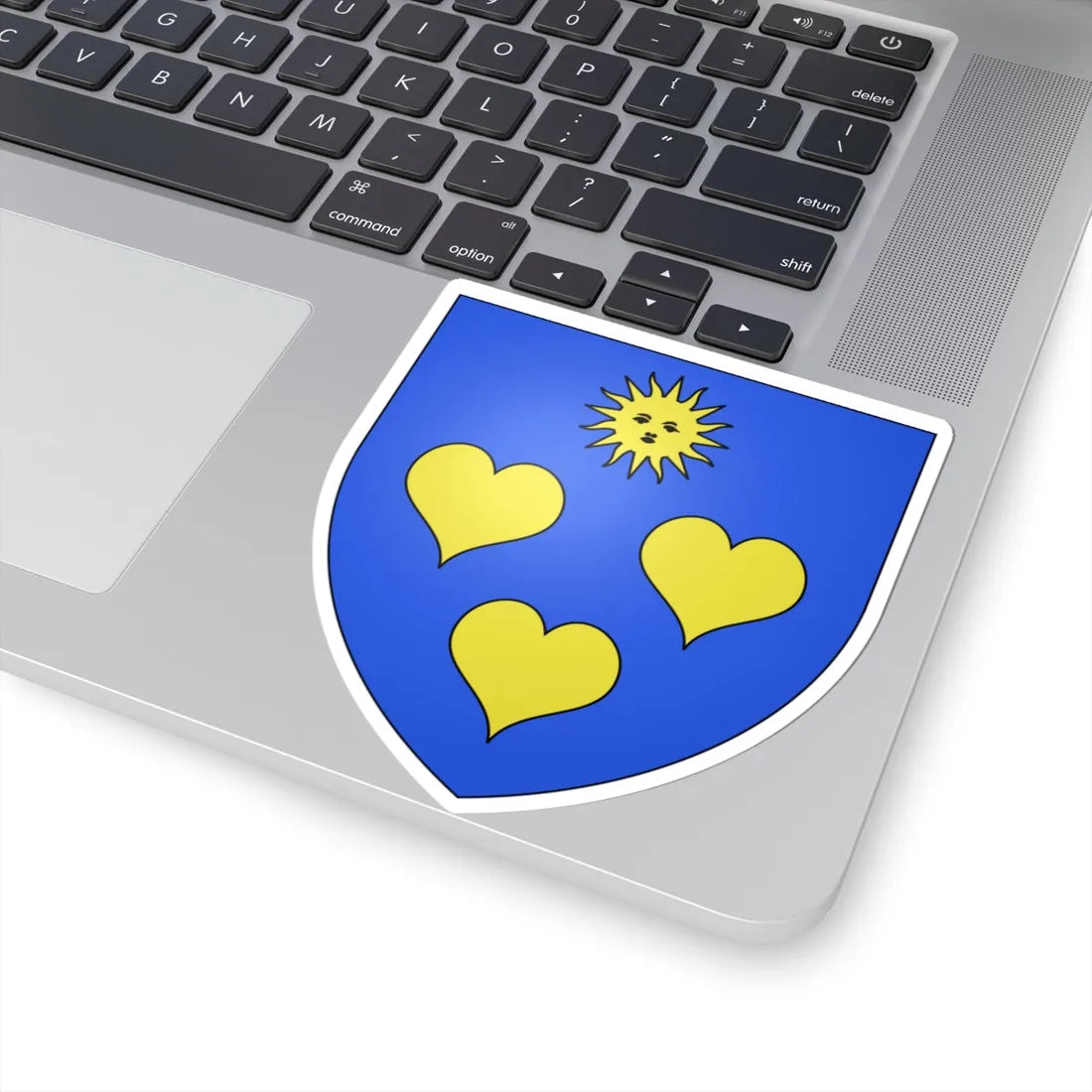 Blason famille fr Amelot (France) (Coat of Arms) STICKER Vinyl Kiss-Cut Decal - The Sticker Space