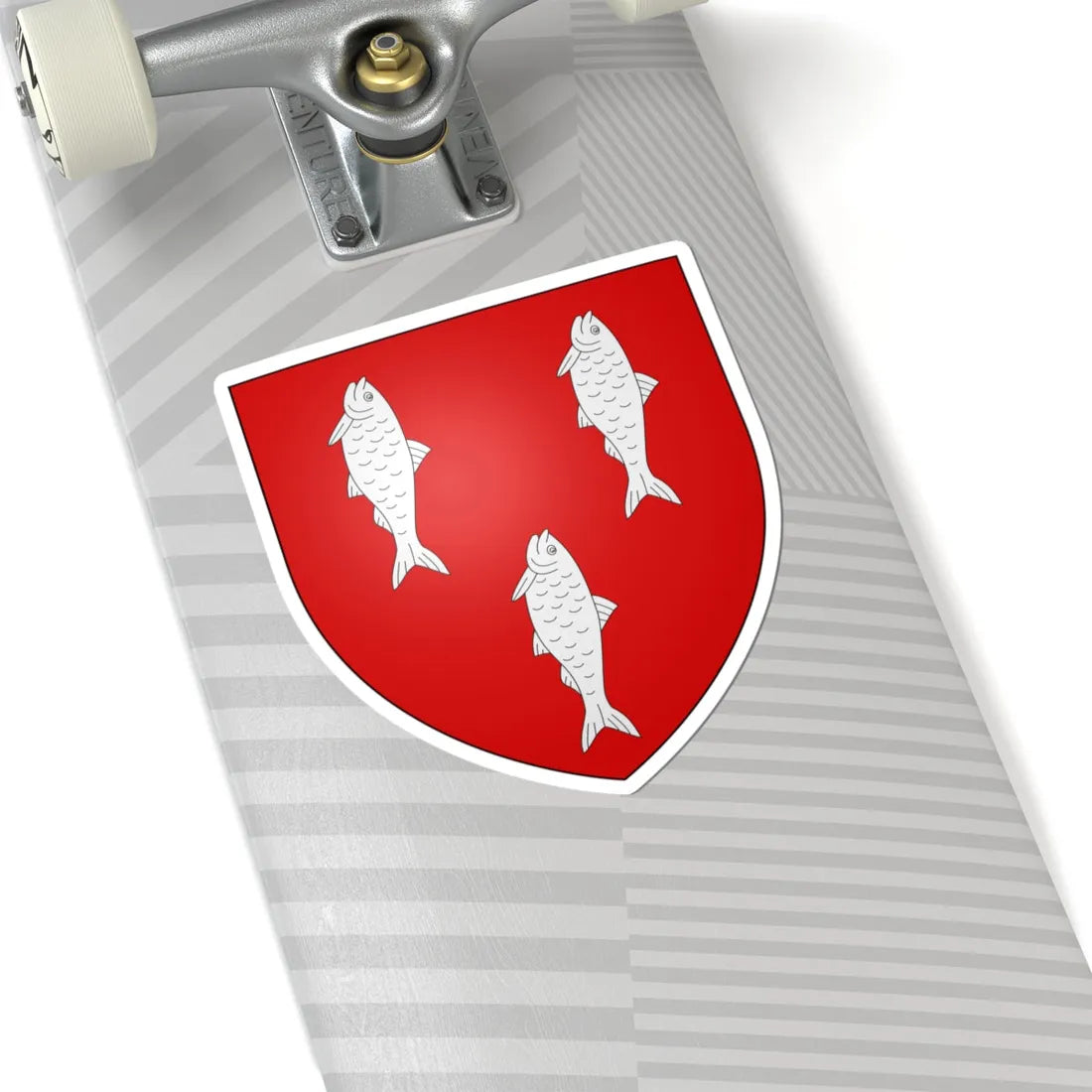 Blason famille fr Anceau Nivernais (France) (Coat of Arms) STICKER Vinyl Kiss-Cut Decal - The Sticker Space