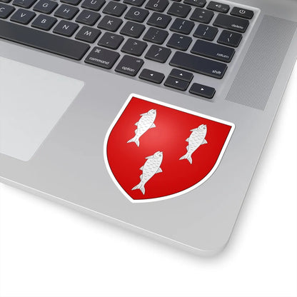Blason famille fr Anceau Nivernais (France) (Coat of Arms) STICKER Vinyl Kiss-Cut Decal - The Sticker Space