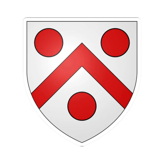 Blason famille fr Andras de Marcy Nivernais (France) (Coat of Arms) STICKER Vinyl Kiss-Cut Decal 2 Inch White - The Sticker Space