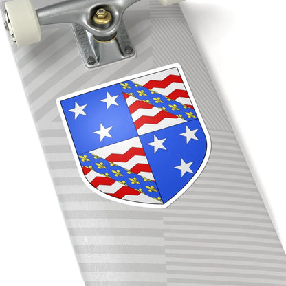 Blason famille fr Andrault de Langeron ap1532 (France) (Coat of Arms) STICKER Vinyl Kiss-Cut Decal - The Sticker Space