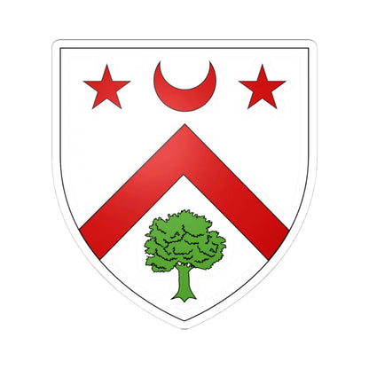 Blason famille fr Angevin (France) (Coat of Arms) STICKER Vinyl Kiss-Cut Decal 4 Inch White - The Sticker Space