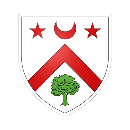 Blason famille fr Angevin (France) (Coat of Arms) STICKER Vinyl Kiss-Cut Decal 6 Inch White - The Sticker Space