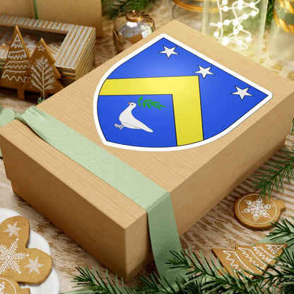 Blason famille fr ANGLES (France) (Coat of Arms) STICKER Vinyl Kiss-Cut Decal - The Sticker Space