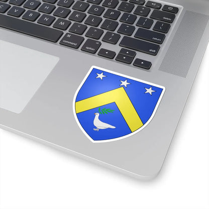 Blason famille fr ANGLES (France) (Coat of Arms) STICKER Vinyl Kiss-Cut Decal - The Sticker Space