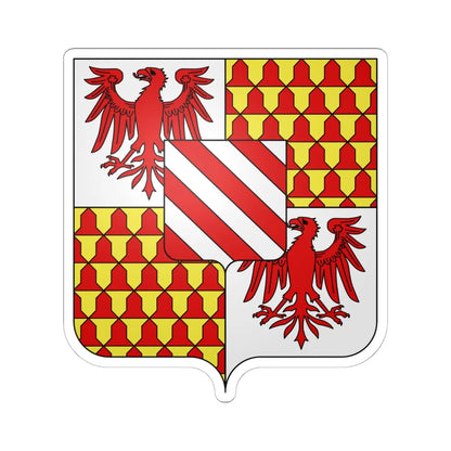 Blason famille fr Anthenaise (France) (Coat of Arms) STICKER Vinyl Kiss-Cut Decal 6 Inch White - The Sticker Space