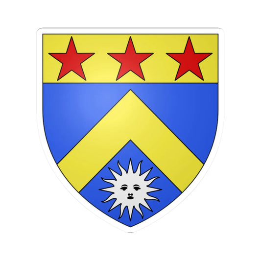 Blason famille fr Ardant Limousin - alias (France) (Coat of Arms) STICKER Vinyl Kiss-Cut Decal 2 Inch White - The Sticker Space