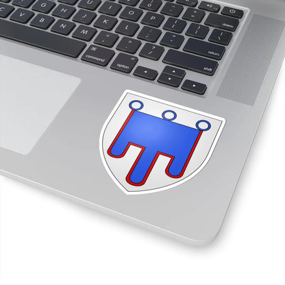 Blason famille fr dAcqueville (France) (Coat of Arms) STICKER Vinyl Kiss-Cut Decal - The Sticker Space