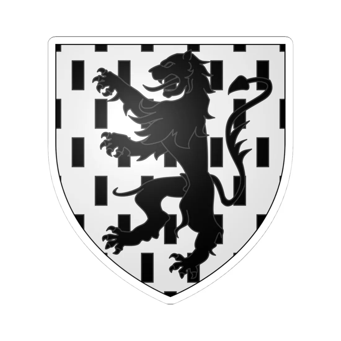 Blason famille fr de Gingins (Switzerland) (Coat of Arms) STICKER Vinyl Kiss-Cut Decal - The Sticker Space