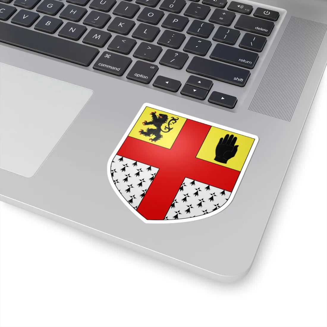Blason famille fr Jean Raymond Charles Bourke comte (Ireland) (Coat of Arms) STICKER Vinyl Kiss-Cut Decal - The Sticker Space