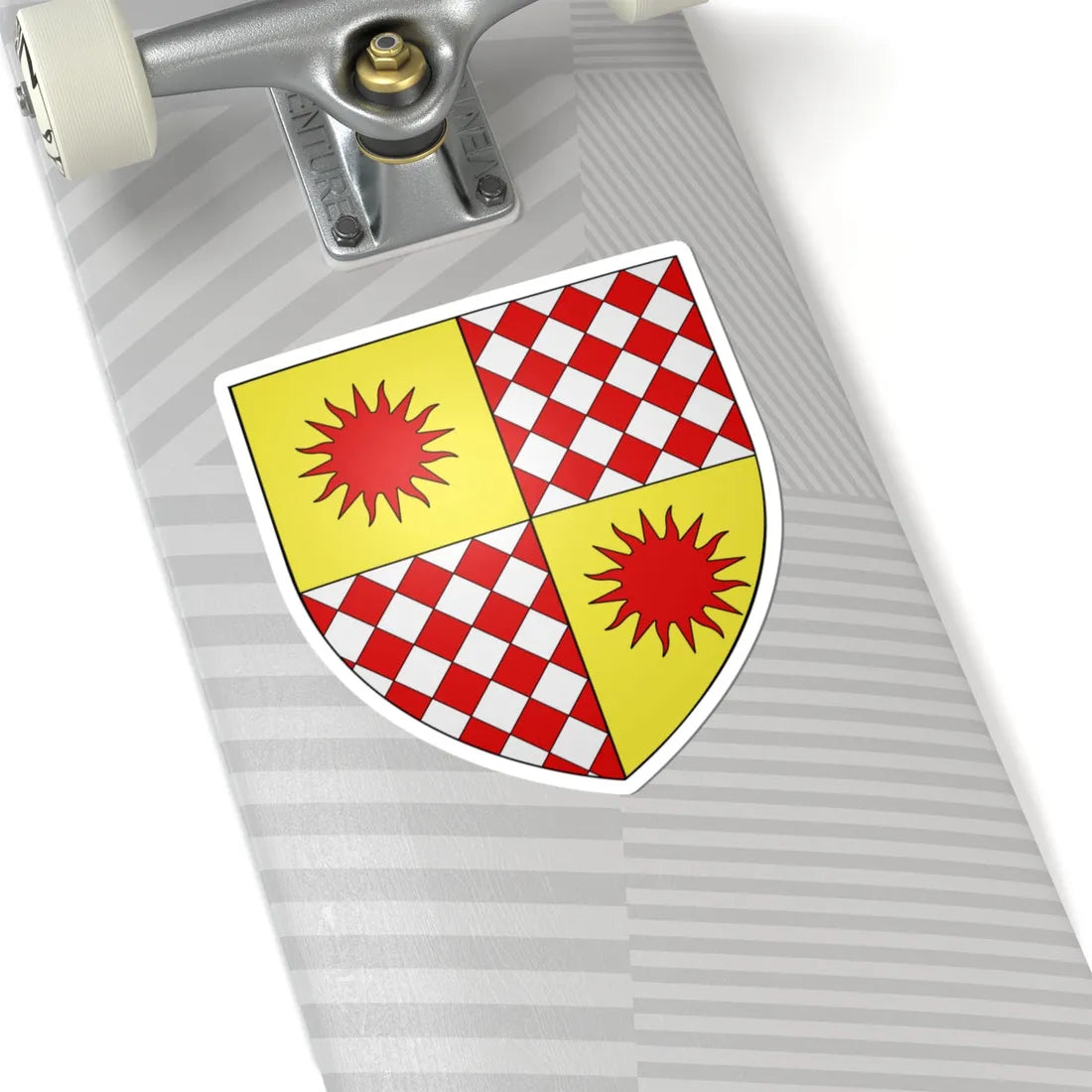 Blason Famille Grimaldi de Bueil (Monaco) (Coat of Arms) STICKER Vinyl Kiss-Cut Decal - The Sticker Space