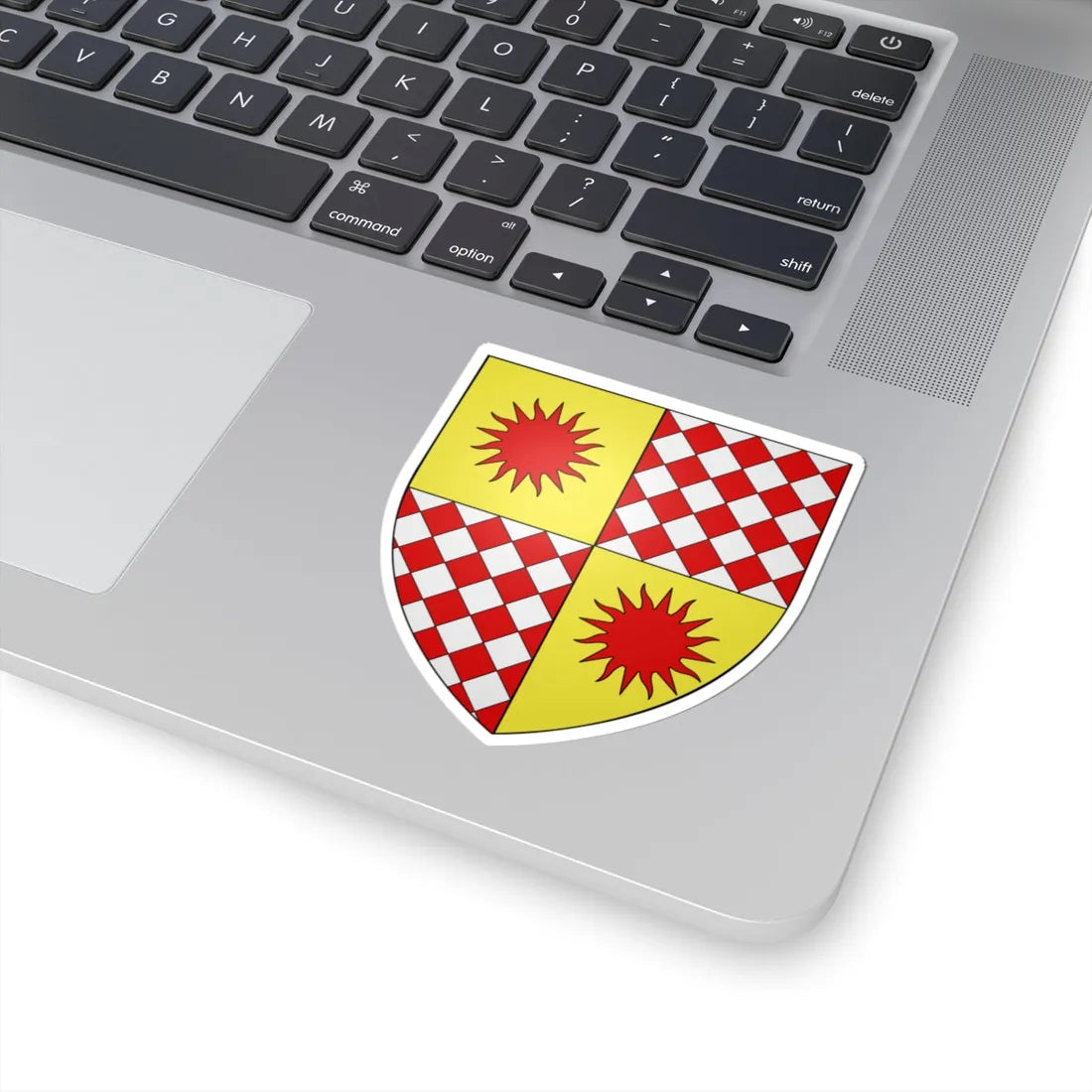 Blason Famille Grimaldi de Bueil (Monaco) (Coat of Arms) STICKER Vinyl Kiss-Cut Decal - The Sticker Space