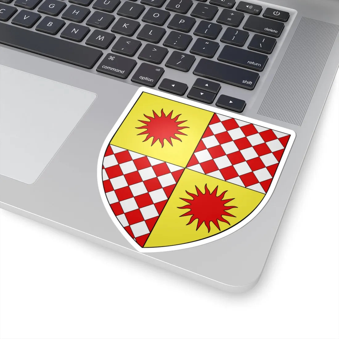 Blason Famille Grimaldi de Bueil (Monaco) (Coat of Arms) STICKER Vinyl Kiss-Cut Decal - The Sticker Space