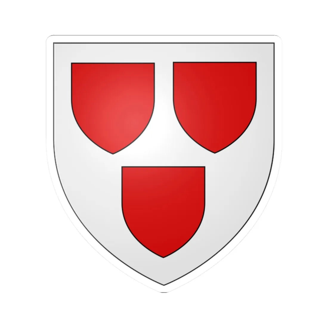 Blason Famille Hay (Scotland) (Coat of Arms) STICKER Vinyl Kiss-Cut Decal 2 Inch White - The Sticker Space